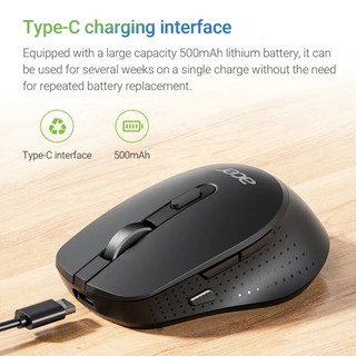 Chuột Bluetooth Không Dây Acer M155 Bluetooth 5.0 / 2.4G Kết Nối Chế Độ Kép Type-C Sạc 800 / 1200 / 1600DPI Cho Công Việc / Học Tập / Chơi Game