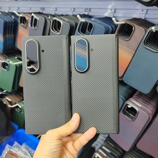Dành Cho Samsung Galaxy Z Fold 7 Gấp Từ Xoay Trục Bọc Cao Cấp Aramid Sợi Carbon Vỏ Khung Sạc Không Dây