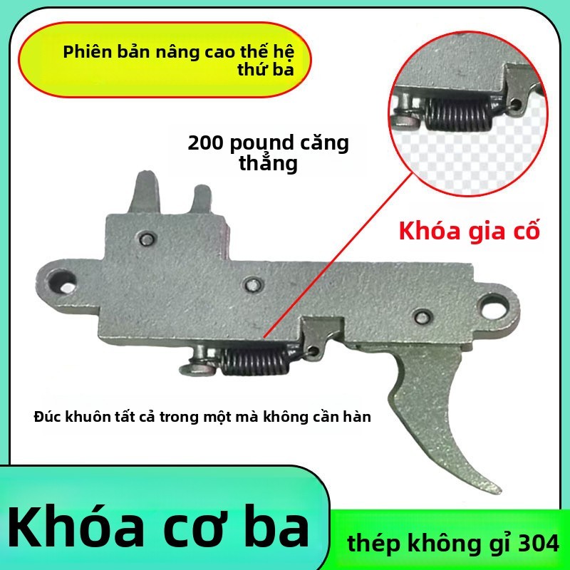 Thiết bị dây buộc sửa đổi bằng thép không gỉ, khóa dây thẻ, khóa cơ, công tắc dây rút, Khóa liên động ong bắp cày, tự làm, 4CWA chuyên dụng