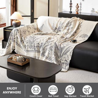 AIMI Vỏ Bọc Ghế Sofa Phong Cách Bohemian Bọc Sofa Trang Trí Nhà Cửa Decor Phù Hợp Với Mọi Mùa Chống Trượt Đa Năng Nhung Bọc Ghế Sofa