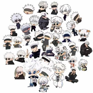 120 Chiếc Anime Chibi Jujutsu Kaisen Dán Graffiti Decal DIY Điện Thoại Laptop Miếng Dán Đồ Chơi Trẻ Em