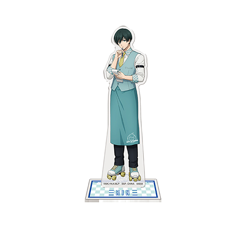 Khóa xanh Ichiban Kuji - Bồi bàn Ver. Bộ chân đế Acrylic Rin Sae Yukimiya Uruma Anime Merch