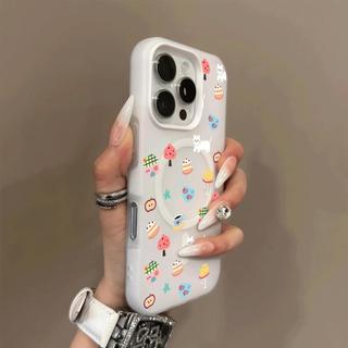 Ốp bảo vệ hai lớp nhiều màu họa tiết mèo dễ thương cho iPhone 11 12 Pro 13 Pro Max 15 Pro Max 14 16 Pro 16 Plus 17 Air 17 Pro 17 Pro Max