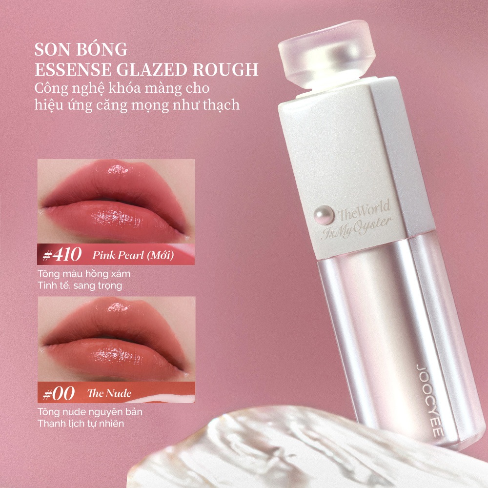 [Pearl Collection] Son bóng ngọc trai JOOCYEE Essence Glazed Rouge dưỡng ẩm căng bóng lâu trôi - 3.5g | BigBuy360 - bigbuy360.vn