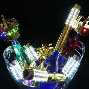 Cminyp LED nhấp nháy cho dịch vụ chai rượu sâm panh VIP Đèn pin cầm tay Sparkler Glory