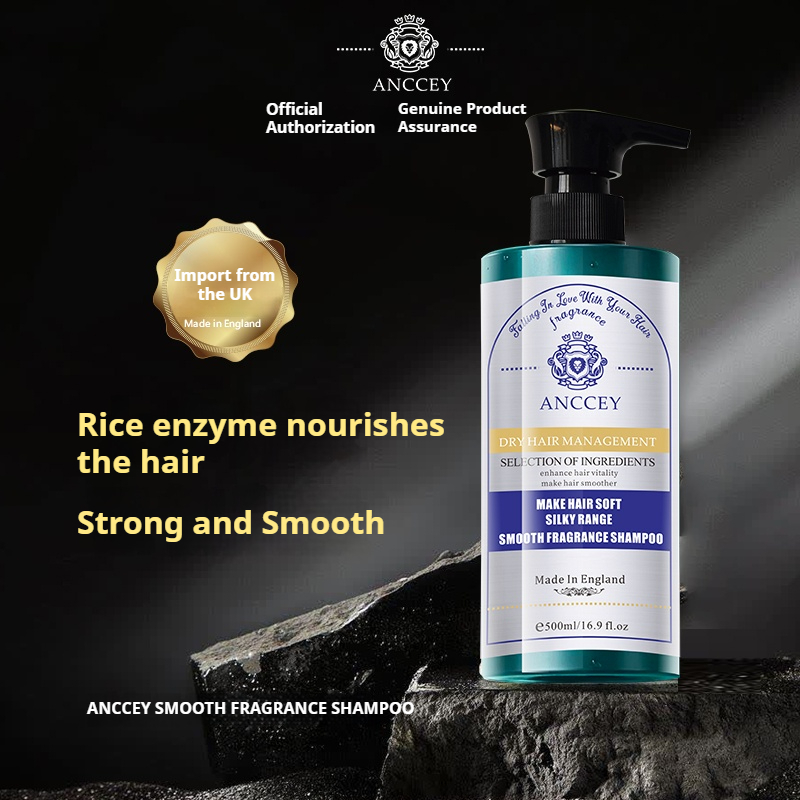Dầu Gội Thơm Mịn ANCCEY Cho Mọi Loại Tóc - Tóc Mịn, Sáng Bóng Với Công Nghệ Chăm Sóc Bio-Protein Và Enzyme Gạo 16,9 FlOz