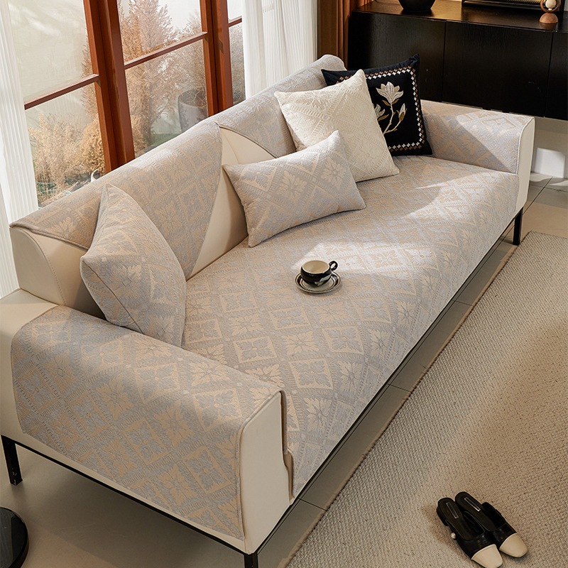 Vỏ bọc ghế sofa, Đa chức năng hiện đại chống trượt Chenille Sofa Chăn-Pet Bảo vệ, Thích hợp cho ghế sofa hình chữ L