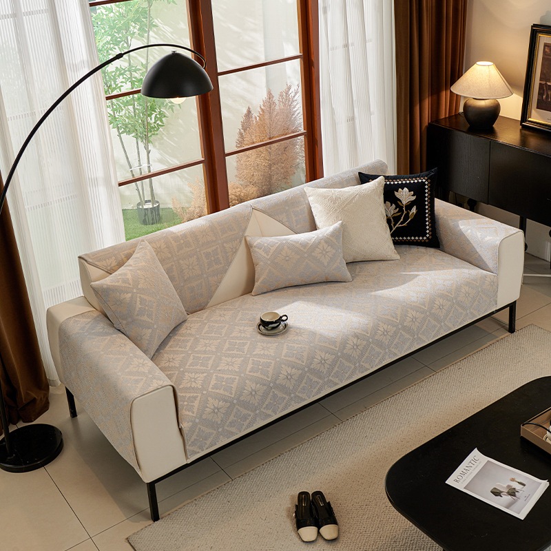Vỏ bọc ghế sofa, Đa chức năng hiện đại chống trượt Chenille Sofa Chăn-Pet Bảo vệ, Thích hợp cho ghế sofa hình chữ L