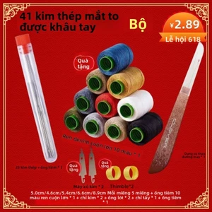 Bộ dụng cụ may 41 món với hộp kim thép mắt lớn chất lượng cao FF0V