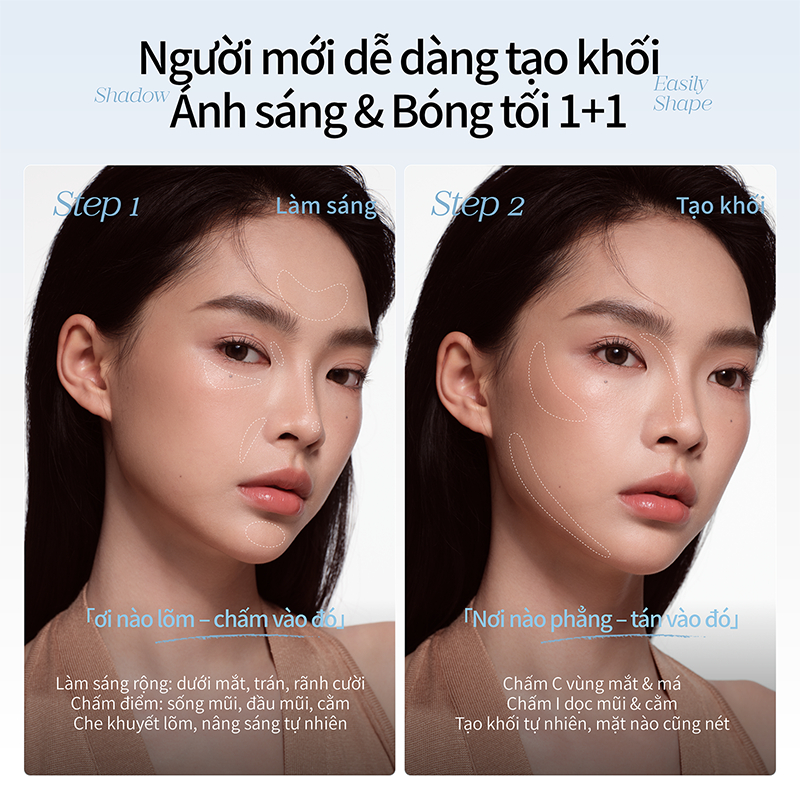 [MỚI] Kem Tạo Khối Bắt Sáng Mooekiss nhẹ nhàng làm sáng, che khuyết điểm rãnh mặt, kiểm soát dầu thừa, phù hợp cho cả da nhạy cảm, dễ sử dụng cho người mới bắt đầu 2.8g