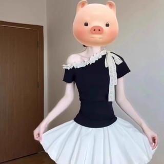 MUJIELLA Áo Baby Tee Cổ Trễ Ôm Body【Tôn Dáng】✓Vải Mềm Không Xù✓Đi Chơi/Party - Chất Hàn MUJI20250801204