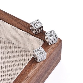 Mặt dây chuyền vuông bằng thép không gỉ Colorfast Thời trang Baita DIY Vòng tay Phụ kiện trang sức
