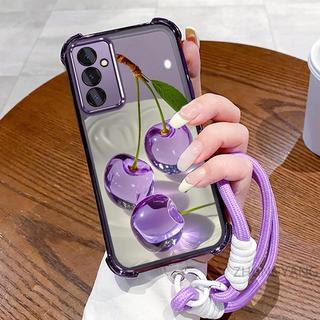 Ốp Lưng Dành Cho Samsung A26 A36 5G A56 5G Vỏ Điện Thoại Chống Sốc Bốn Góc Thẩm Mỹ Pha Lê Hoa Văn Hoa Quả Thiết Kế Mới Miễn Phí Treo Dây