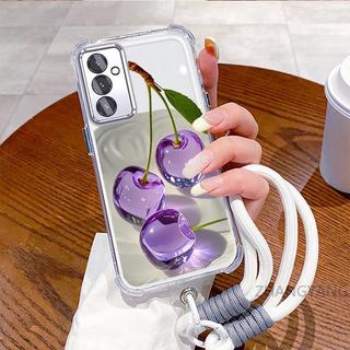 Ốp Lưng Dành Cho Samsung A26 A36 5G A56 5G Vỏ Điện Thoại Chống Sốc Bốn Góc Thẩm Mỹ Pha Lê Hoa Văn Hoa Quả Thiết Kế Mới Miễn Phí Treo Dây