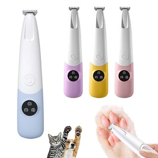 Cat Paw Tông Đơ Cho Chó Con Mèo Con Paw Tông Đơ Có Đèn Led 50Db Tiếng Ồn Thấp Không Dây Nhỏ Cho Thú Cưng Chó Cắt Chải Lông Cho Bàn Chân Tai Mặt Rump