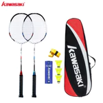 Kawasaki 2 Vợt Cầu Lông Cặp Vợt Mới KD-1PRO KC-081 & KD-3 Sợi carbon Bền Siêu Nhẹ Cho 3 Chiếc Con Quay + 2 Chiếc Tay Cầm — ảnh 1