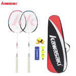 Kawasaki 2 Vợt Cầu Lông Cặp Vợt Mới KD-1PRO KC-081 & KD-3 Sợi carbon Bền Siêu Nhẹ Cho 3 Chiếc Con Quay + 2 Chiếc Tay Cầm — ảnh 3
