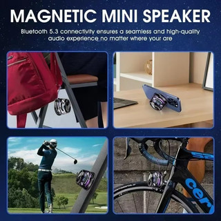 Loa Bluetooth di động G200 RGB Chiếu sáng Loa từ tính BT5.3 Hộp âm thanh Mini 7 giờ Phát lại Giá đỡ điện thoại