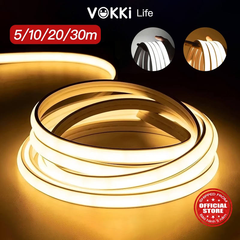【quà sinh nhật cho nữ】VOKKi Dây Đèn Neon LED Dẻo 360° - Có Phích Cắm ...