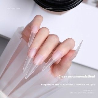 ANNIES 240PCS Pha Lê Miếng Dán Móng Tay-Đầm Phụ Trợ Thế Hệ Thứ Năm Miếng Dán Móng Tay Pha Lê Độ Trong Suốt Cao Liền Mạch Mũi Nhọn Miếng Dán Đầy Đủ Mở Rộng Làm Móng Tay