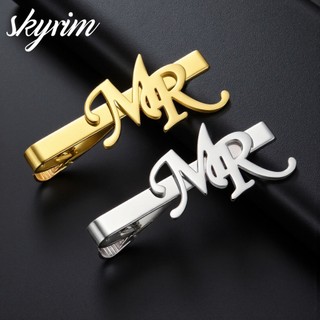 SKYRIM Tùy Chỉnh Chữ Buộc Kẹp Thép Không Gỉ Cá Tính Phù Hợp Với Phụ Kiện Cho Đám Cưới Quà Tặng