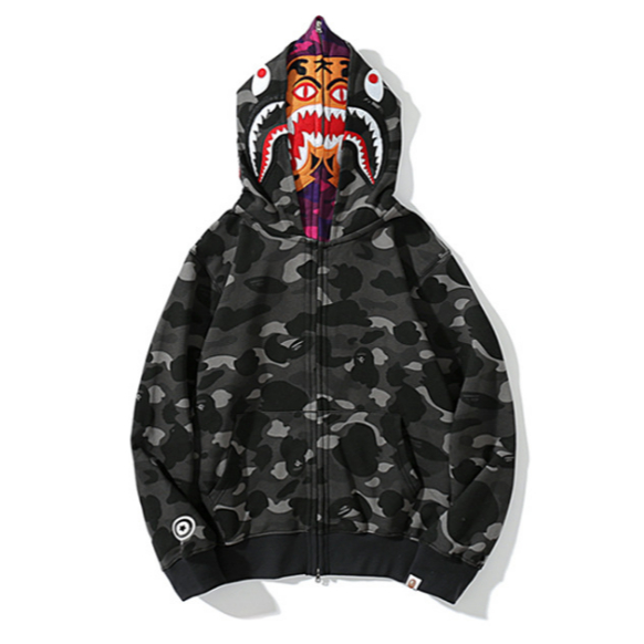 BAPE Mới Áo Khoác Hoodie Họa Tiết Rằn Ri Phối Cá Tính 0819 | Shopee ...