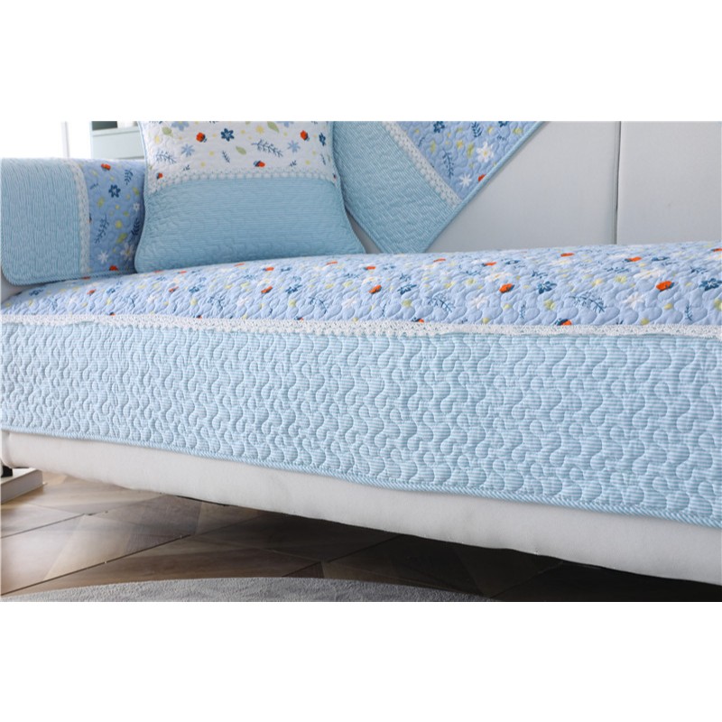 Vỏ Bọc Đệm Ghế Sofa Đơn / Đôi Bằng Vải Cotton Chống Trượt Hiện Đại