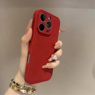 Ốp Điện Thoại Hố Trăng Đỏ Cao Cấp Cho iPhone16 15 14 13 12 11 Pro MAX IXS MAX XR XS Bảo Vệ Camera Chống Sốc Ốp Lưng Cứng Chống Rơi