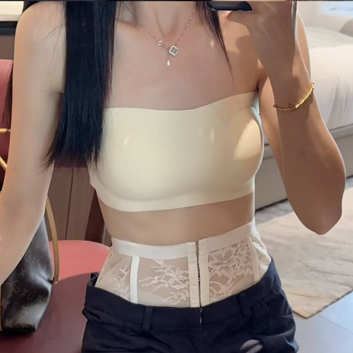 Ống chống trượt Top Quần lót quây nữ Hỗ trợ liền mạch Tập hợp Áo ngực lưng đẹp