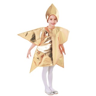 Trang phục ngôi sao vàng cho trẻ em Quần áo Cosplay cho sân khấu Sinh nhật Giáng sinh Hoạt động học tập Halloween