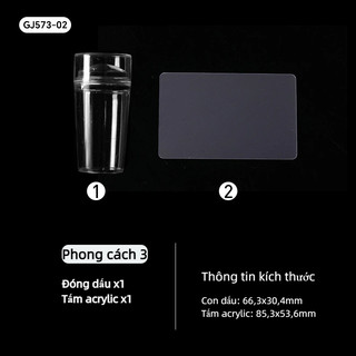 Rõ ràng Silicone Nail Cover Công cụ in, Dụng cụ làm móng