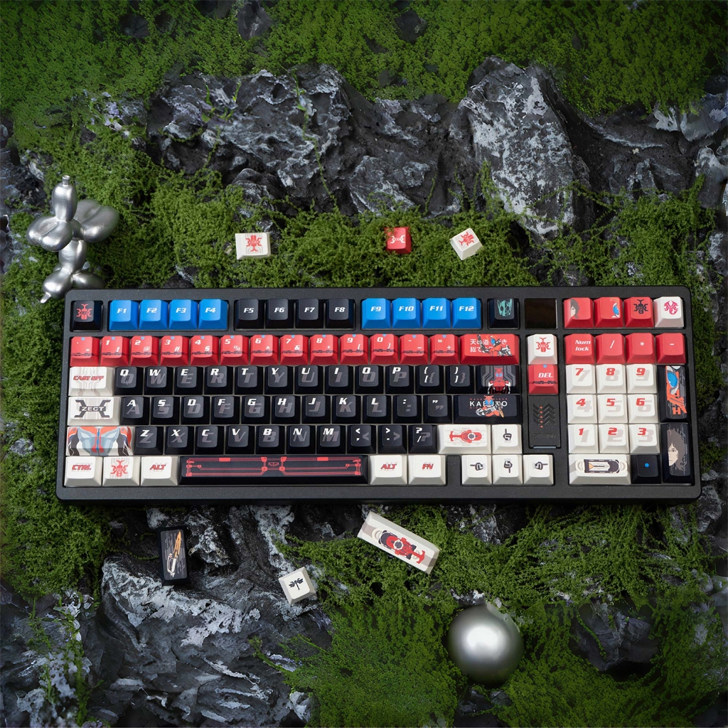 Kamen Rider Keycaps mát Mecha PBT anh đào hồ sơ dày 1,7mm Bộ keycaps ...