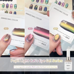 ANNIES Mùa thu mèo mắt móng tay sơn gel 2025 Mới phổ biến Glitter Glass Beads Cần Nail Light để sấy khô