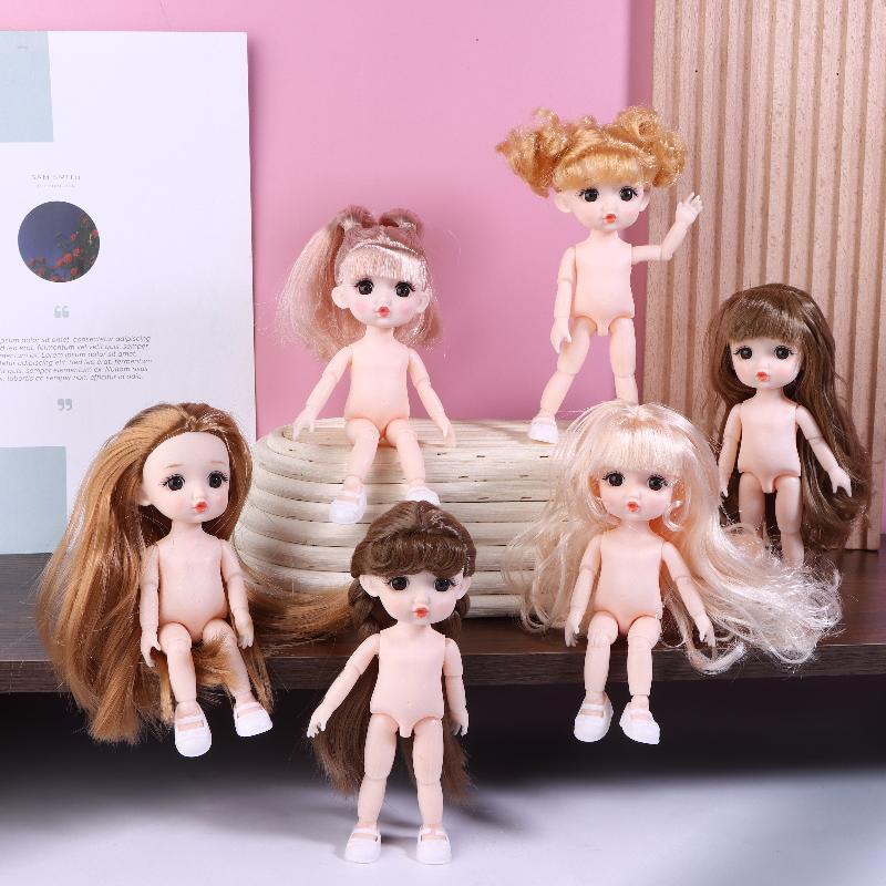 [XZNZMM] 1 Búp bê 16cm với các biểu cảm khác nhau, Búp bê 1 / 8 dễ thương, Cô gái búp bê di chuyển 13 khớp LMWU