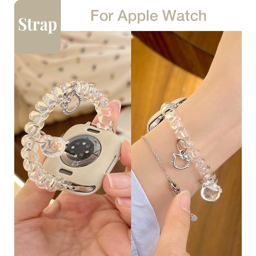 Dây Điện Thoại Nữ Starlight Vỏ Mềm Co Giãn Phụ Kiện Thời Trang Cho Apple Watch S11 SE3 S10 S9 S8 SE S7 S6 46mm 42mm 40mm 44mm 41mm 45mm Iwatch Band