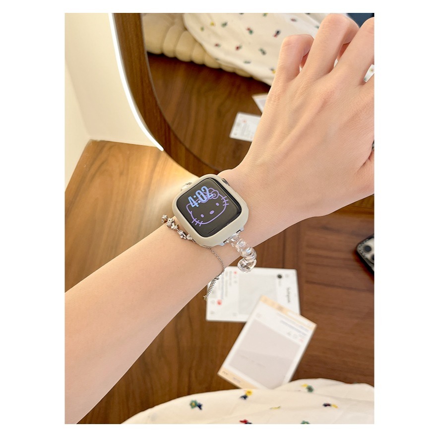 Dây Điện Thoại Nữ Starlight Vỏ Mềm Co Giãn Phụ Kiện Thời Trang Cho Apple Watch S11 SE3 S10 S9 S8 SE S7 S6 46mm 42mm 40mm 44mm 41mm 45mm Iwatch Band
