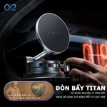chính hãng LISEN QI2 Giá đỡ điện thoại từ tính ô tô xoay 360 độ Kiêm Sạc Nhanh Không Giá đỡ điện thoại chân không sạc không dây ô tô thoại gắn taplo kính lái trên ô tô giá đỡ điện thoại chân không để bàn làm việc — ảnh 3