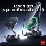 chính hãng LISEN QI2 Giá đỡ điện thoại từ tính ô tô xoay 360 độ Kiêm Sạc Nhanh Không Giá đỡ điện thoại chân không sạc không dây ô tô thoại gắn taplo kính lái trên ô tô giá đỡ điện thoại chân không để bàn làm việc — ảnh 1