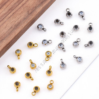Hạt Định Vị Vòng Hàn Chữ Thập Mạ Vàng 18K Phù Hợp Cho Người Nhạy Cảm Với Kim Loại