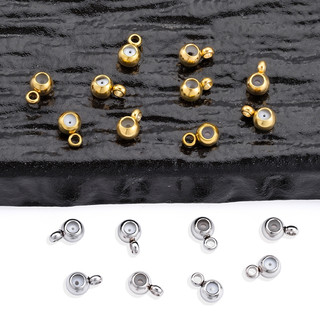 Hạt Định Vị Vòng Hàn Chữ Thập Mạ Vàng 18K Phù Hợp Cho Người Nhạy Cảm Với Kim Loại