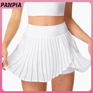 PANPIA-Thời Trang Thường Ngày Cao Cấp Nhanh Khô Giải Trí Quần Vợt Chạy Bộ Thể Dục Thể Thao Xếp Ly Váy Giả Hai Mảnh HEVN