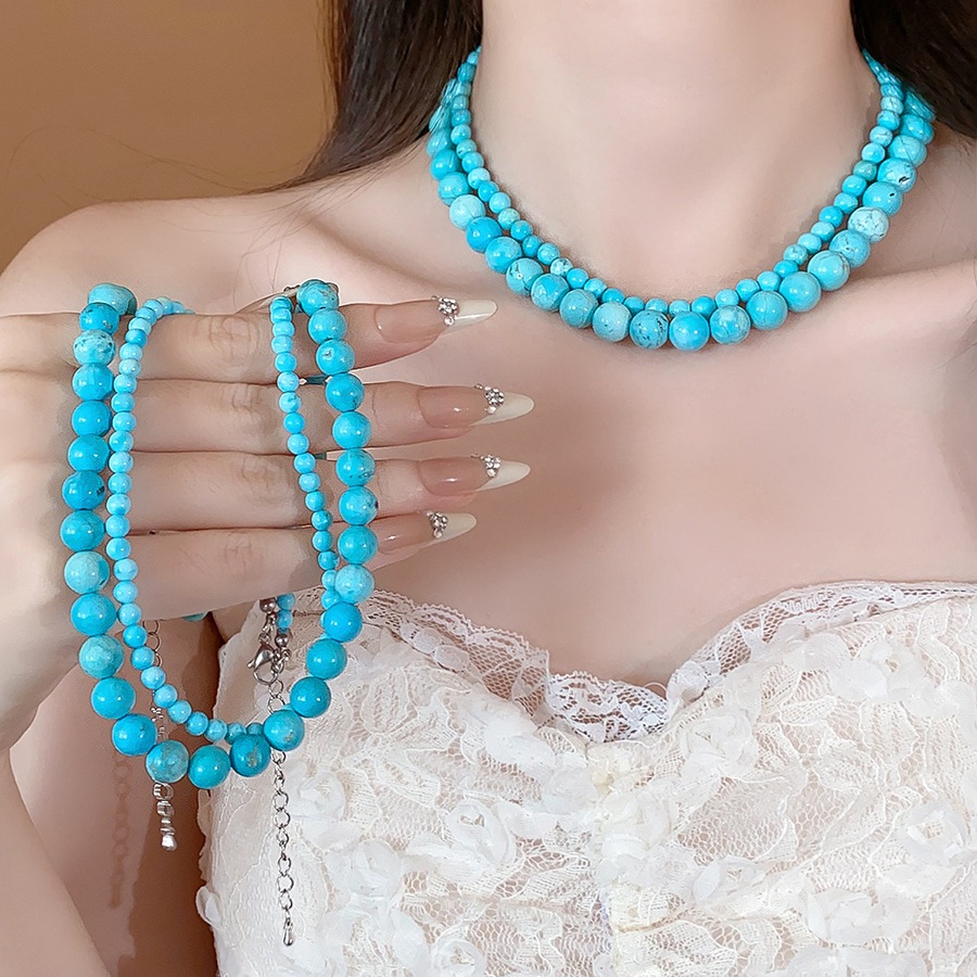 Vòng cổ đính cườm phong cách cổ điển nhẹ nhàng, thời trang cao cấp