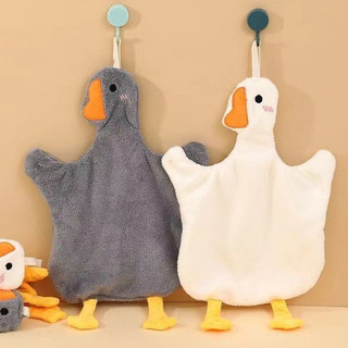 Lớn ngỗng lau khăn tay treo dễ thương khăn lau tay trẻ em phim hoạt hình lau tay khăn nhỏ hấp thụ nước dễ thương khăn lau nước bọt
