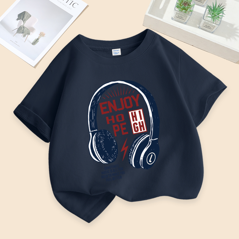 W.G.Q Áo thun bé trai , cotton in hình - Mềm mại thoáng mát, đi học hay chơi thể thao đều hợp