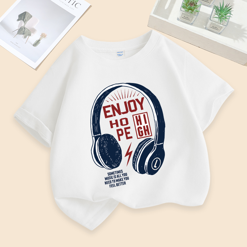 W.G.Q Áo thun bé trai , cotton in hình - Mềm mại thoáng mát, đi học hay chơi thể thao đều hợp