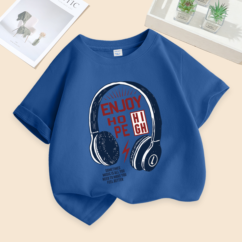 W.G.Q Áo thun bé trai , cotton in hình - Mềm mại thoáng mát, đi học hay chơi thể thao đều hợp