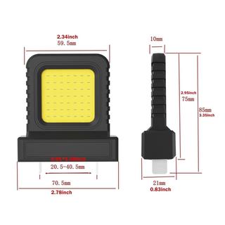 DoveWill Đèn làm việc ngoài trời - Độ sáng cao, đa chức năng,mini - Phù hợp cho nhà máy và câu cá khẩn cấp