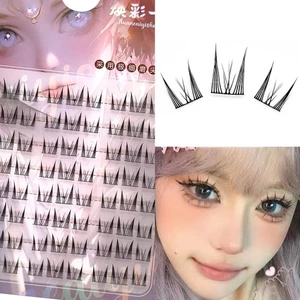 Nữ Demon Elf Lông Mi Cụm Phóng To Mắt Bạn Kéo Dài Đuôi Mắt Lông Mi Giả Hoàn Hảo Cho Bé Gái Trang Điểm Ngủ