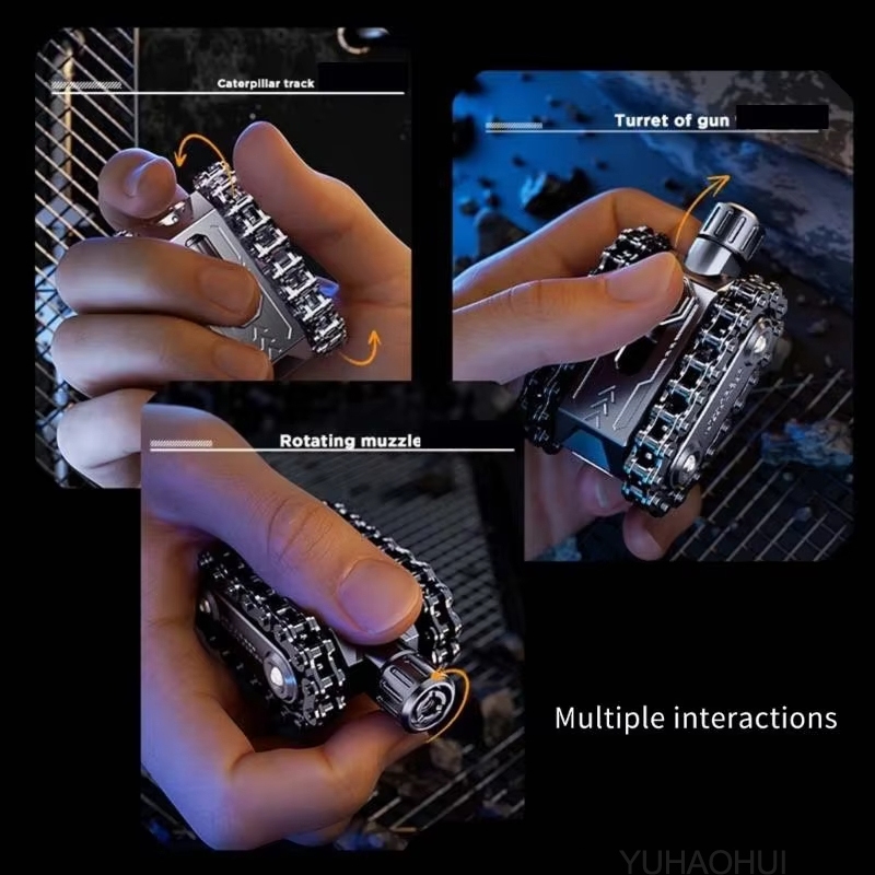 1 Edc Xe Tăng Ratchet Fidget Con Lăn Từ Thẻ Đẩy Cơ Khí Dây Xích Bánh Răng Xoay Tấm Đẩy Giảm Áp Đồ Chơi Kim Loại Đầu Ngón Tay Con Quay Hồi Chuyển Đồ Chơi