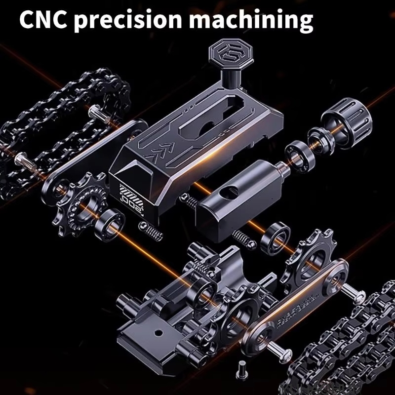 1 Edc Xe Tăng Ratchet Fidget Con Lăn Từ Thẻ Đẩy Cơ Khí Dây Xích Bánh Răng Xoay Tấm Đẩy Giảm Áp Đồ Chơi Kim Loại Đầu Ngón Tay Con Quay Hồi Chuyển Đồ Chơi